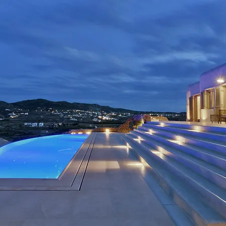 ヴィラ Barbarossa - Elegant Beachfront Retreat With Heated Pool & Outdoor Gym Ftelia (Mykonos)